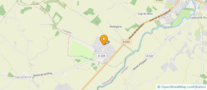 localisation de l'entreprise MADAME MICHELLE ANGOSTON  LOMBEZ