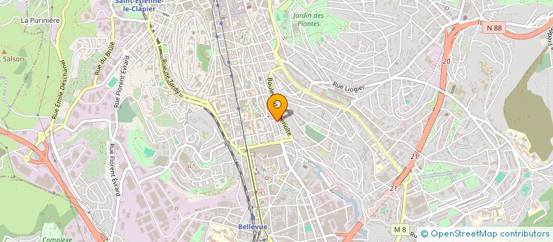 localisation de l'entreprise MADAME MICHELLE ARIANE MOUCHILI NFUT  SAINT-ETIENNE