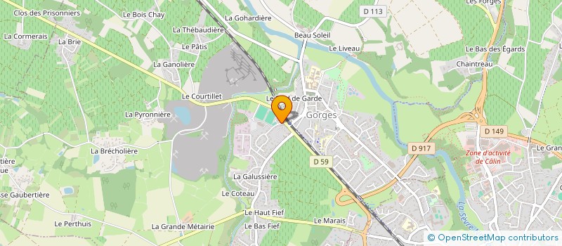 localisation de l'entreprise MADAME MICHELLE ARRIAL  GORGES