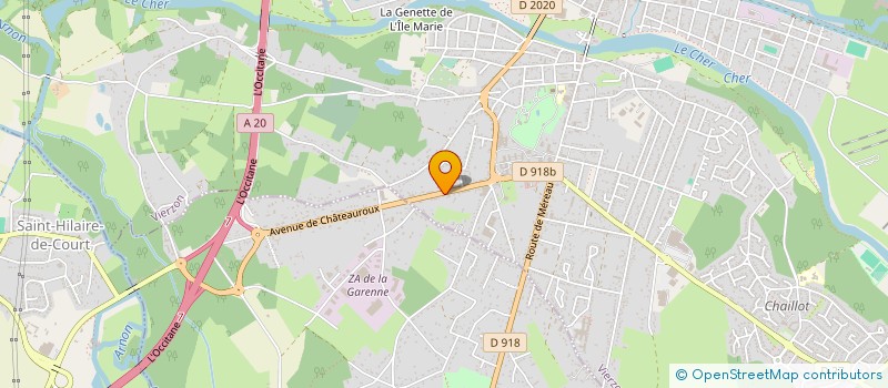 localisation de l'entreprise MADAME MICHELLE ASENSI à VIERZON