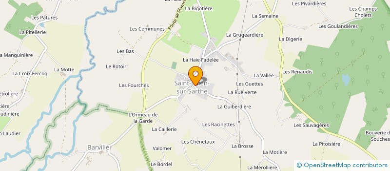 localisation de l'entreprise MADAME MICHELLE AUBIN à SAINT-AGNAN-SUR-SARTHE