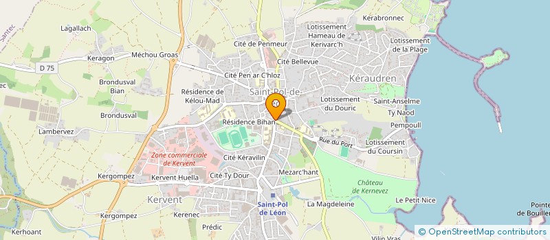 localisation de l'entreprise MADAME MICHELLE AUDURIER à SAINT-POL-DE-LEON