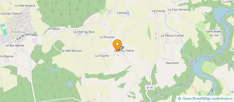 localisation de l'entreprise MADAME MICHELLE BARON  PLEDELIAC