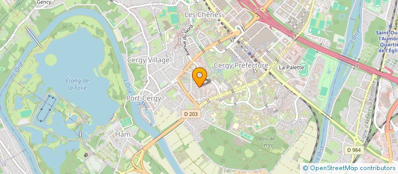 localisation de l'entreprise MADAME MICHELLE BAUD  CERGY