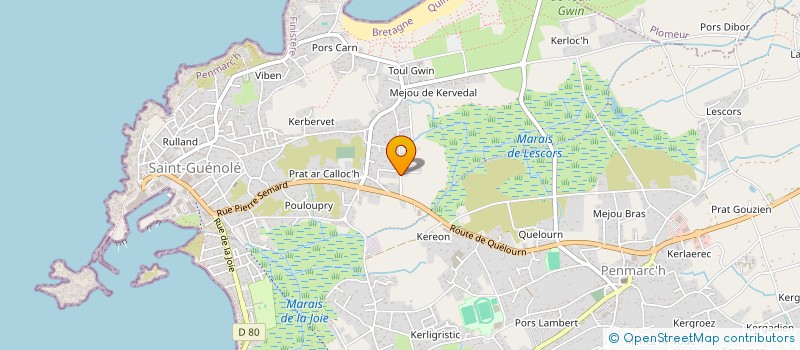 localisation de l'entreprise MADAME MICHELLE BAUDRY  PENMARCH