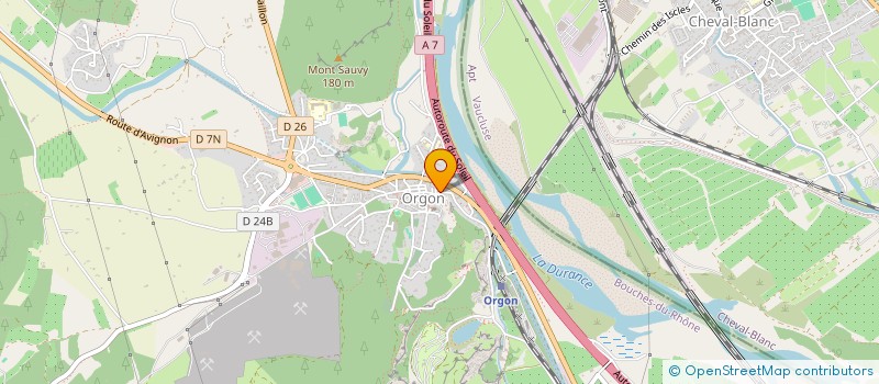 localisation de l'entreprise MADAME MICHELLE BAUDUIN  ORGON