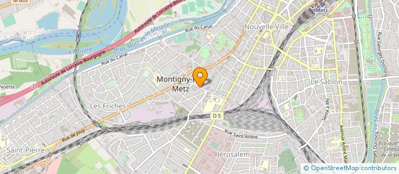 localisation de l'entreprise MADAME MICHELLE BAUMGARTNER  MONTIGNY-LES-METZ