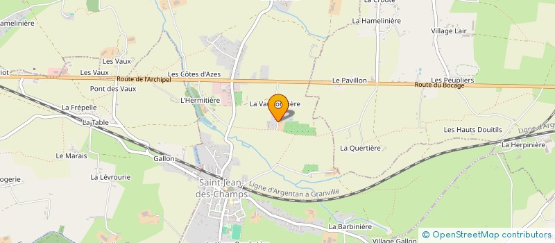 localisation de l'entreprise MADAME MICHELLE BEAUQUET  SAINT-JEAN-DES-CHAMPS