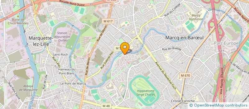 localisation de l'entreprise MADAME MICHELLE BELLEVAUX  MARCQ-EN-BARUL