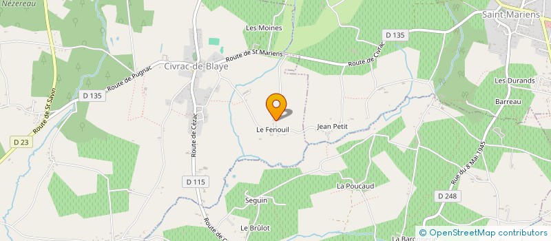 localisation de l'entreprise MADAME MICHELLE BELLUE  CIVRAC-DE-BLAYE