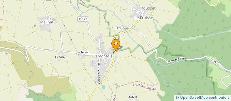 localisation de l'entreprise MADAME MICHELLE BERTHELOT  LAMONTGIE