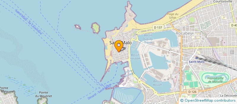 localisation de l'entreprise MADAME MICHELLE BEUREL  SAINT-MALO