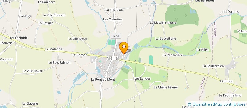 localisation de l'entreprise MADAME MICHELLE BIDAUT à MEILLAC