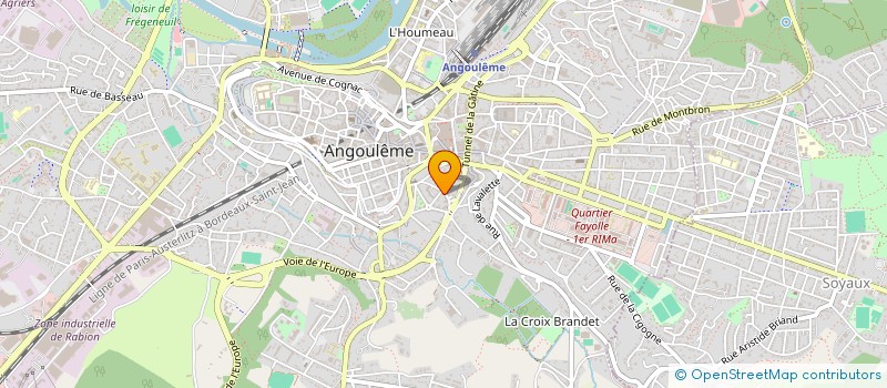 localisation de l'entreprise MADAME MICHELLE BIRABEN à ANGOULEME