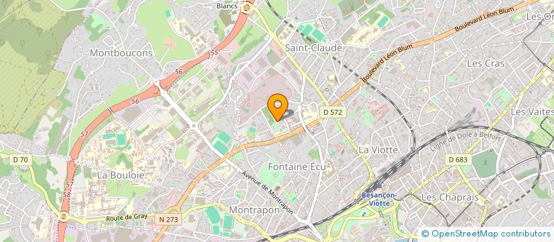 localisation de l'entreprise MADAME MICHELLE BLAISE  BESANCON