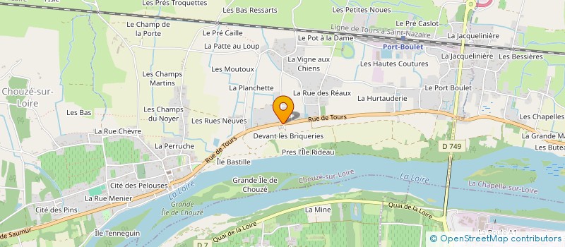 localisation de l'entreprise MADAME MICHELLE BODIER  LA CHAPELLE SUR LOIRE