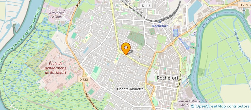 localisation de l'entreprise MADAME MICHELLE BODIN  ROCHEFORT