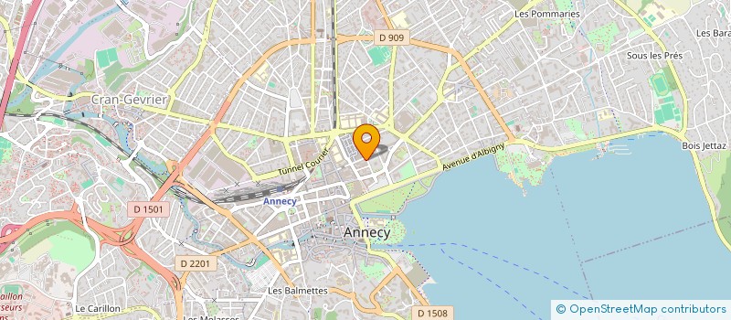 localisation de l'entreprise MADAME MICHELLE BONTRON à ANNECY