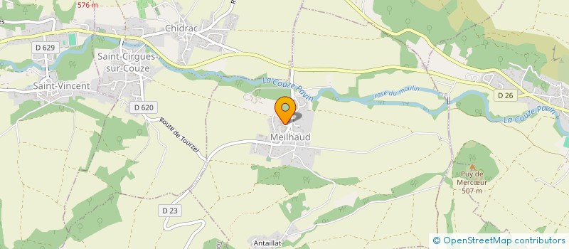 localisation de l'entreprise MADAME MICHELLE BOUBON  MEILHAUD