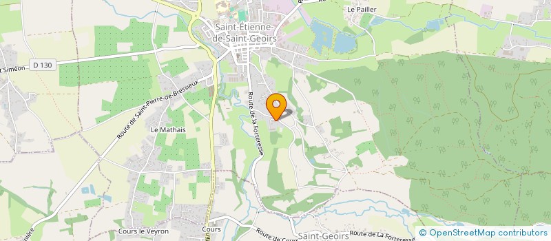 localisation de l'entreprise MADAME MICHELLE BOURG  SAINT-ETIENNE-DE-SAINT-GEOIRS