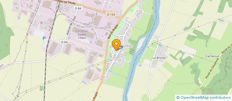 localisation de l'entreprise MADAME MICHELLE BOUVIER  SAINT-VULBAS