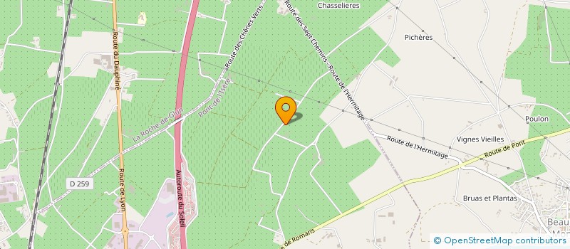 localisation de l'entreprise MADAME MICHELLE BOVER  PONT-DE-L'ISERE