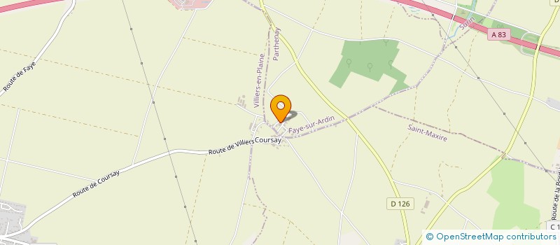 localisation de l'entreprise MADAME MICHELLE BRAUD  FAYE-SUR-ARDIN