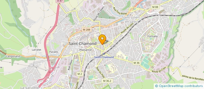 localisation de l'entreprise MADAME MICHELLE BUTIN à SAINT-CHAMOND