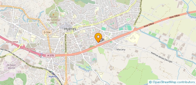 localisation de l'entreprise MADAME MICHELLE CARRIERE  HYERES