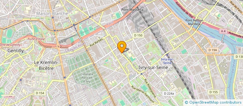 localisation de l'entreprise MADAME MICHELLE CHEDORGE  IVRY-SUR-SEINE