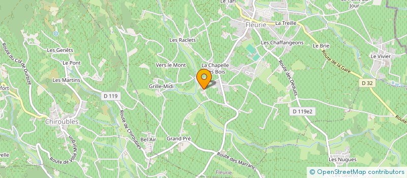 localisation de l'entreprise MADAME MICHELLE CLEMENT à FLEURIE
