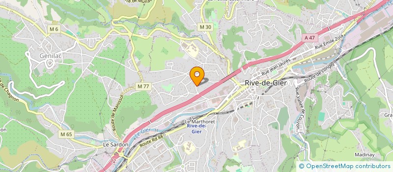 localisation de l'entreprise MADAME MICHELLE COLLAS  RIVE-DE-GIER