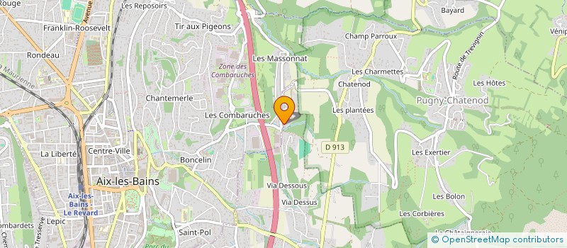 localisation de l'entreprise MADAME MICHELLE COLLOMBET-CHAREYRON  AIX-LES-BAINS