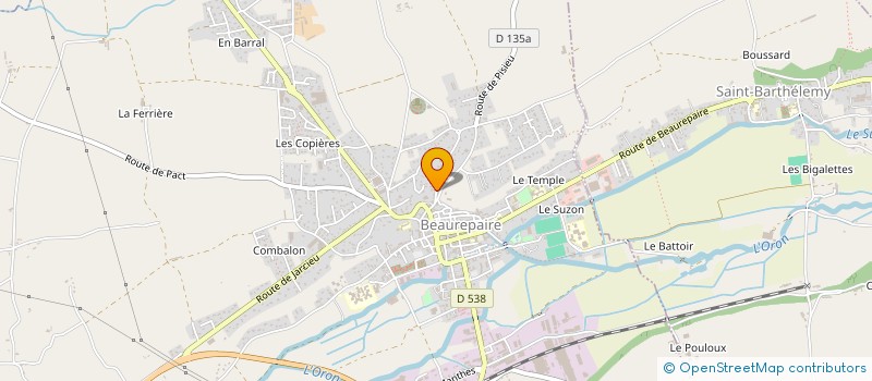localisation de l'entreprise MADAME MICHELLE COLLONGE à BEAUREPAIRE