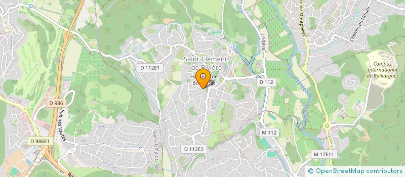 localisation de l'entreprise MADAME MICHELLE COLOMES  SAINT-CLEMENT-DE-RIVIERE