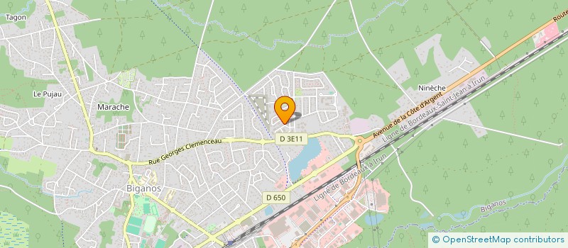 localisation de l'entreprise MADAME MICHELLE COUTANCE  BIGANOS
