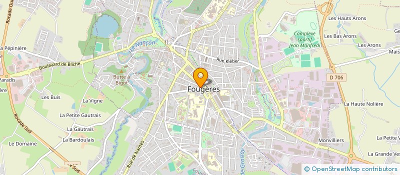 localisation de l'entreprise MADAME MICHELLE CREPIN  FOUGERES