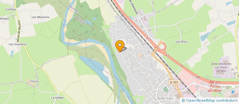 localisation de l'entreprise MADAME MICHELLE CUSSET  AVERMES