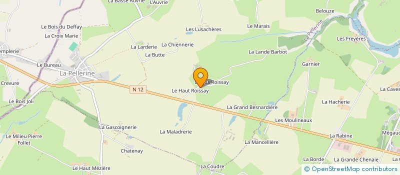 localisation de l'entreprise MADAME MICHELLE DANIEL  LA PELLERINE