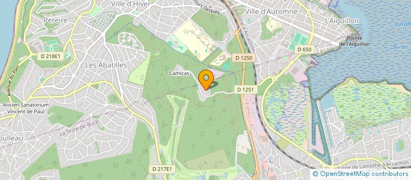 localisation de l'entreprise MADAME MICHELLE DAQUIN à LA TESTE DE BUCH