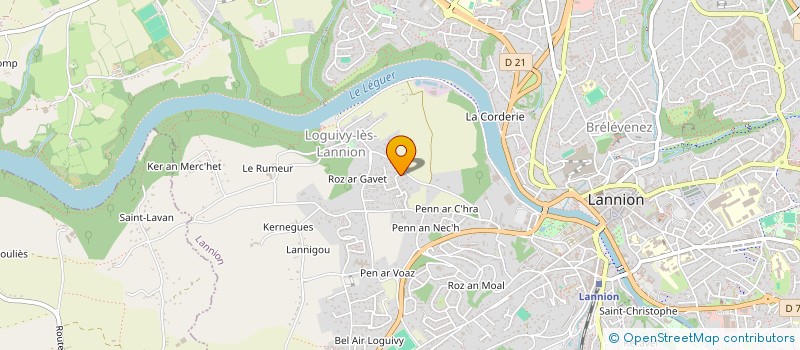 localisation de l'entreprise MADAME MICHELLE DE ROUX à LANNION