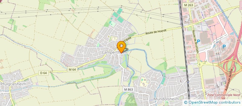localisation de l'entreprise MADAME MICHELLE DELHOMME  LAMPERTHEIM