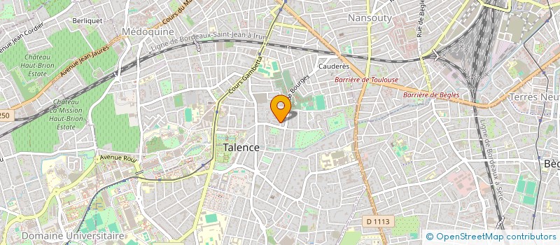 localisation de l'entreprise MADAME MICHELLE DEVAINE à TALENCE
