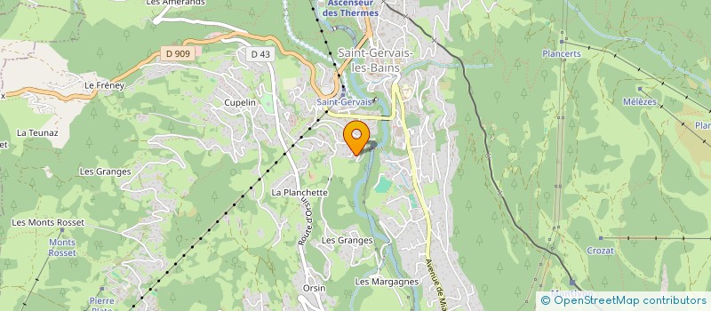 localisation de l'entreprise MADAME MICHELLE DOW  SAINT-GERVAIS-LES-BAINS