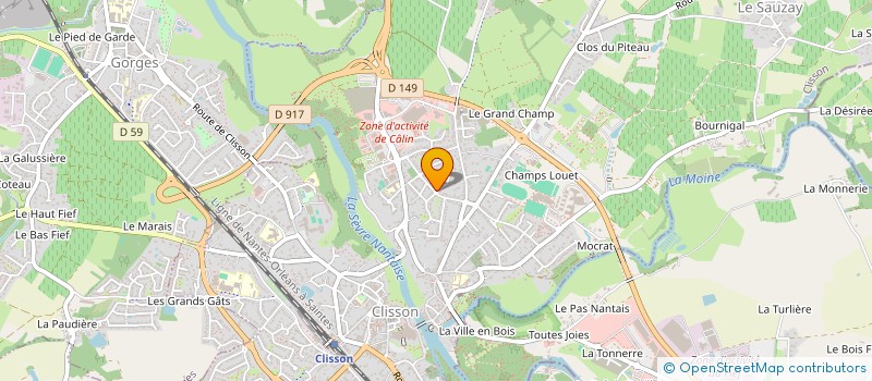 localisation de l'entreprise MADAME MICHELLE DRONNEAU à CLISSON