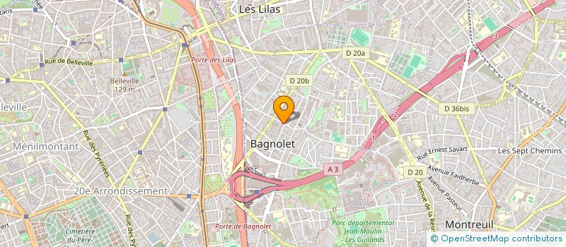 localisation de l'entreprise MADAME MICHELLE DUGRAIS à BAGNOLET