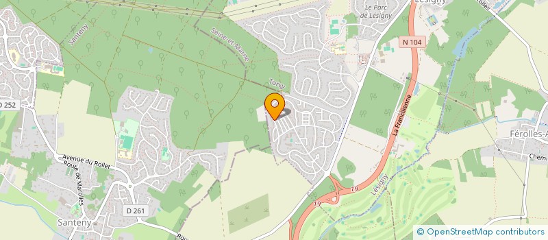 localisation de l'entreprise MADAME MICHELLE ELIANE LISE BRISSON  LESIGNY