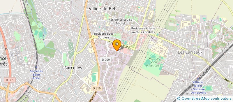 localisation de l'entreprise MADAME MICHELLE FAIVRE à VILLIERS-LE-BEL