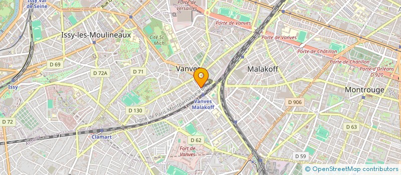 localisation de l'entreprise MADAME MICHELLE FATTACCINI  VANVES