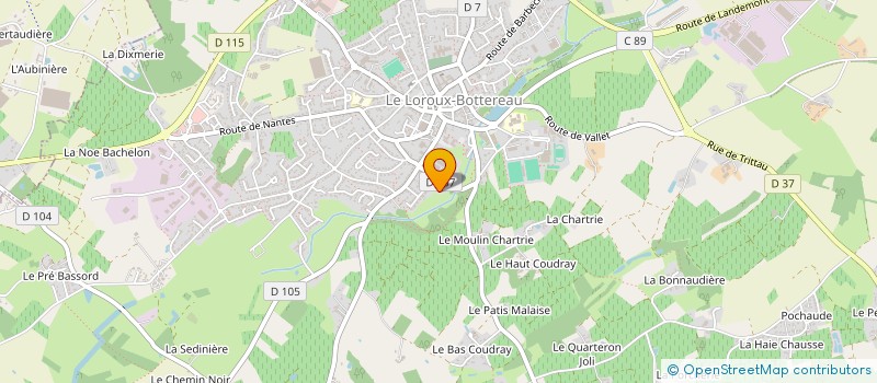 localisation de l'entreprise MADAME MICHELLE FIELD LE BRUN à LE LOROUX-BOTTEREAU
